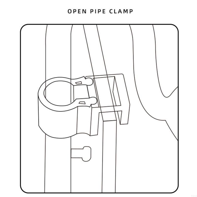 Y51B Airline Tube Holders Clam - Plastic Pipe Clip ulasan dan harga