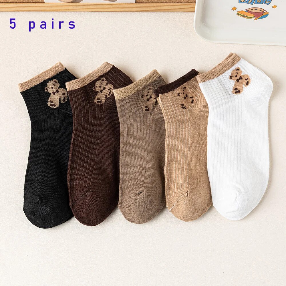 5 Pairs of Cute Teddy Bear WOM - Pipe Bending Spring ulasan dan harga
