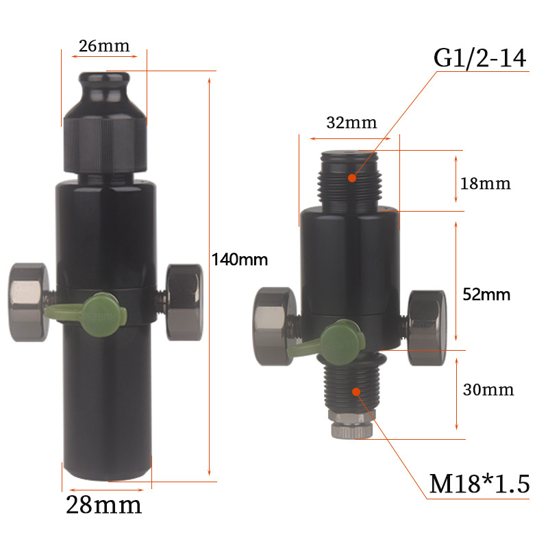 HPA Scuba M18*1.5 Pressure Reg - Float Ball Valve ulasan dan harga