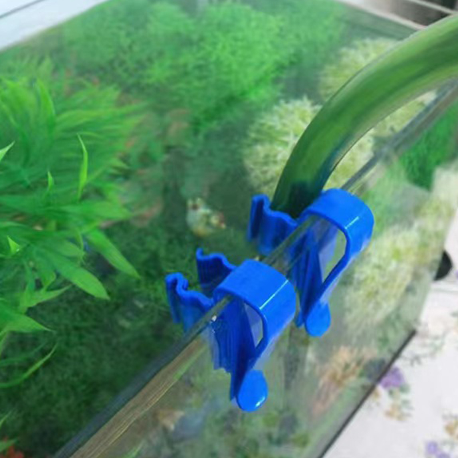 Aquarium Tube Holder Clip Fish - Plastic Pipe Clip ulasan dan harga