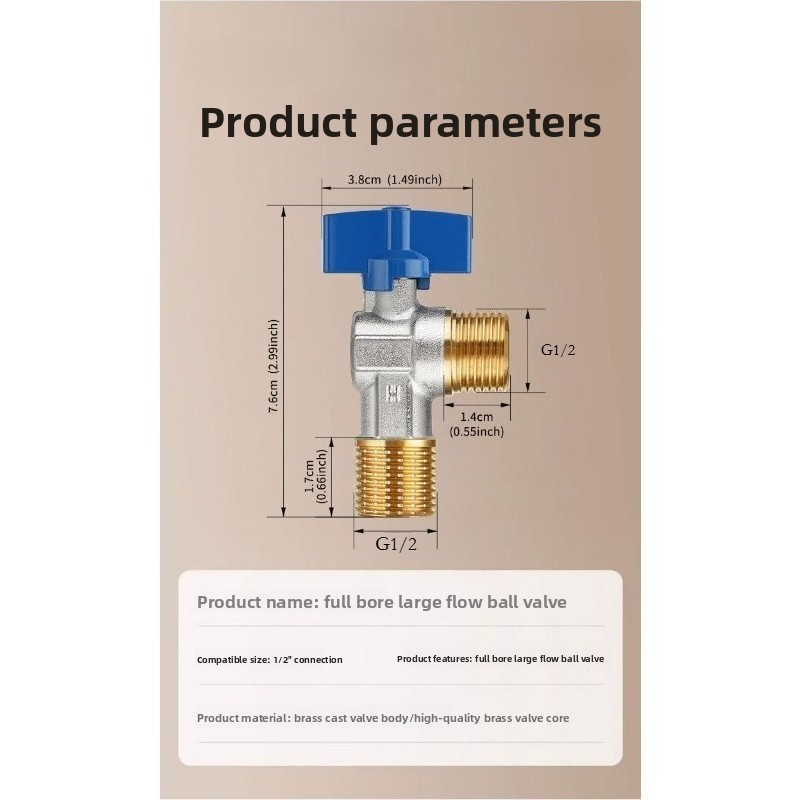 Brass Titanium G1/2 Toilet Flu - Toilet Fill Valve ulasan dan harga