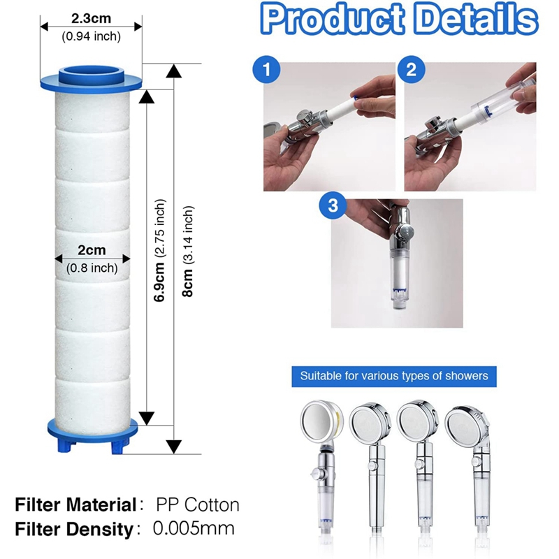 10Pcs  8x2.4cm Bathroom Shower - Shower Valve Cartridge ulasan dan harga
