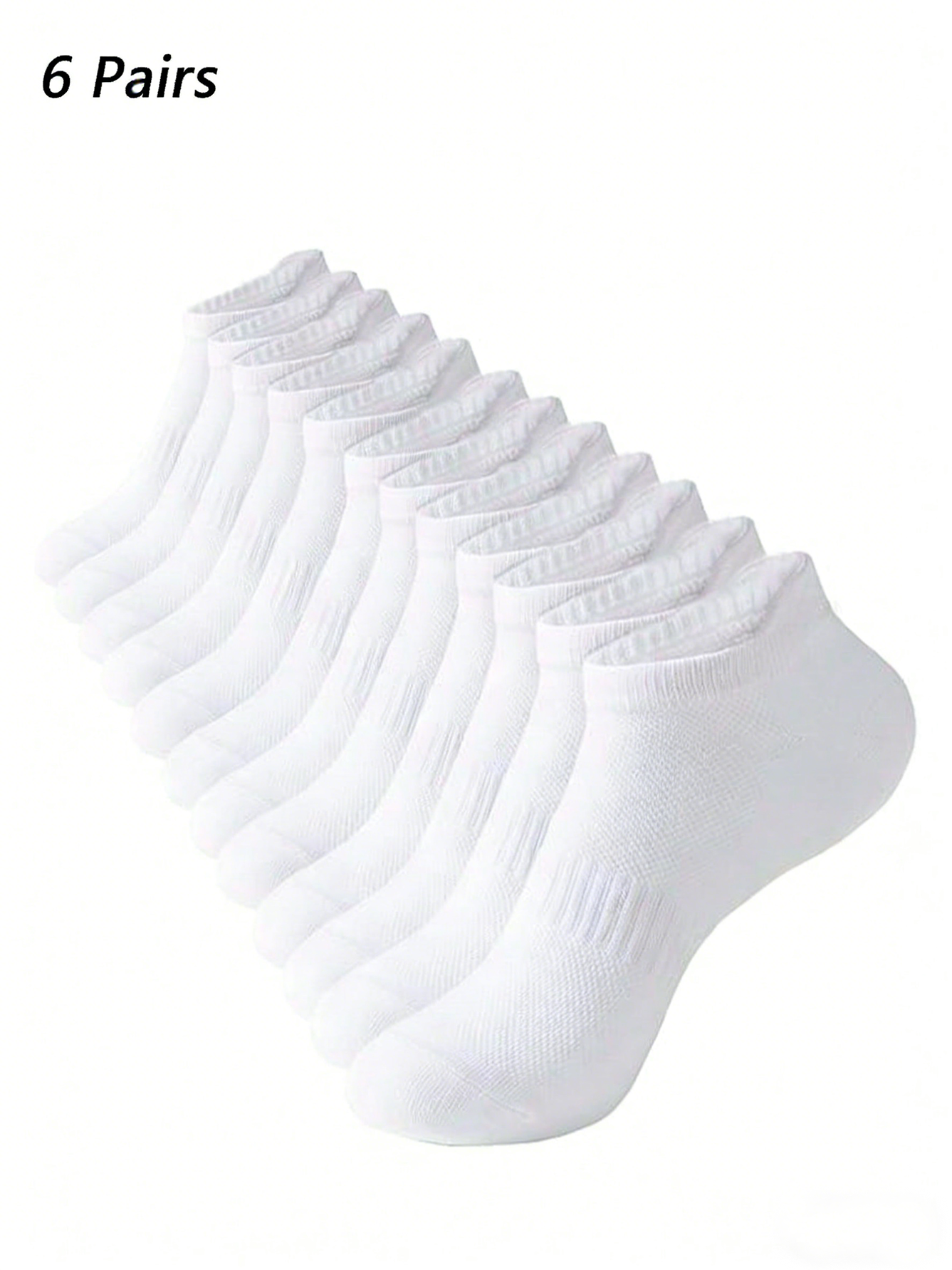 6 Pairs Women Men White Ankle  - Pipe Bending Spring ulasan dan harga